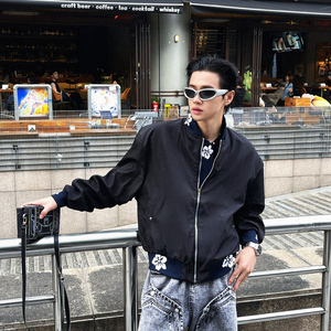 美式高街拉链设计感夹克外套男HY222-P68图片
