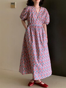 夏季新款 韩版碎花连衣裙,女装连衣裙,Y·Ben悦本