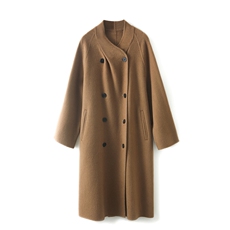2025年秋季时尚百搭通勤简约休闲中长款，女装双面呢大衣，荣图大衣