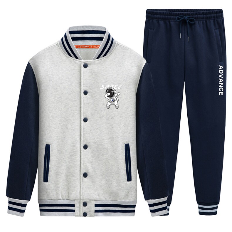 秋季新款2022棒球服运动套装卫衣开衫两件套XZ102A-4-8639-P95,男装休闲套装,星座211-2