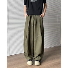 悟空潮牌美式机能风直筒冲锋裤男女夏宽松阔腿运动长裤K6189-P53，男装休闲裤，星座412-3