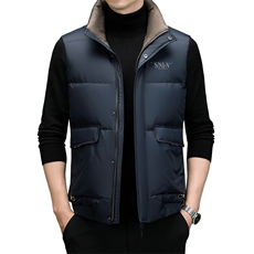 DF89499钱塘2020-2冬季商务厚款百搭休闲中年男士背心羽绒服P195，男装羽绒服，钱塘207-2
