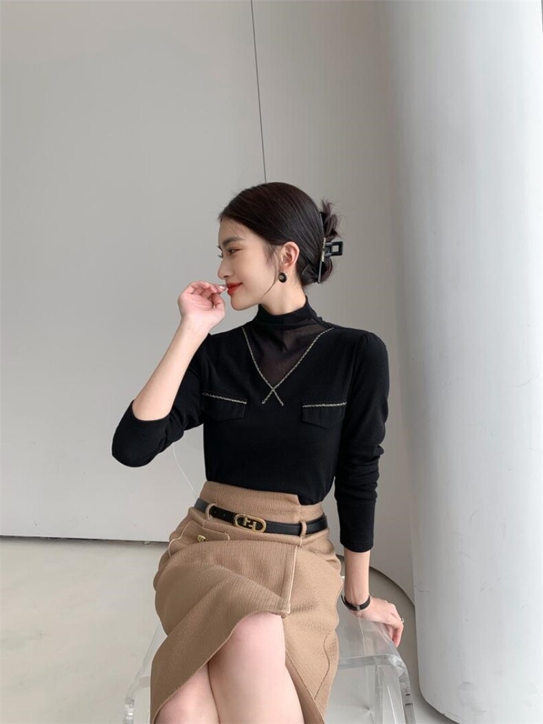 冬季新款加绒打底上衣M—XXL，其它，束索