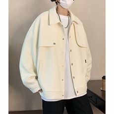 短款男春秋款高级感男装外套oversize夹克JK02880-P75，男装夹克，星座308B-1
