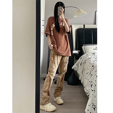 B221美式ins高街小众个性男女破洞牛仔裤LK23001-P65控88，男装牛仔裤，电商B221