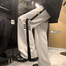 XZ616新款巴黎神裤三条杠织带拼接休闲卫裤TY955P55控68，男装休闲裤，星座512A（原616）