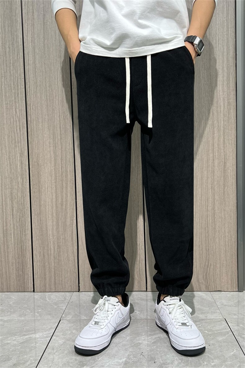 新面料休闲裤男春秋季宽松男士运动裤束脚-6617,男装休闲裤,星座815-2