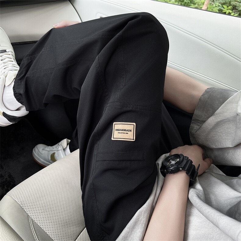 百搭休闲裤男宽松直筒休闲裤束脚裤子百搭ins港风潮男裤K671-P35,男装休闲裤,星座308B-2