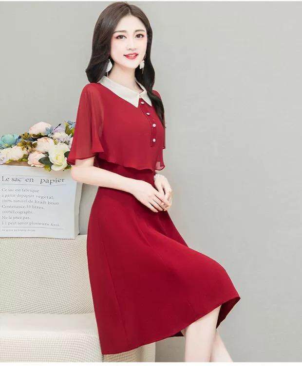 单款单色连衣裙，女装连衣裙，米儿衣景