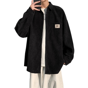 衬衫男2025春季新款港风宽松灯芯绒长袖衬衣CS025-P38图片