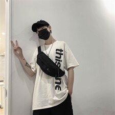 潮牌原创简约帆布单肩包时尚百搭包复古包袋休闲斜挎小包0，鞋类箱包男包，星座510A-2