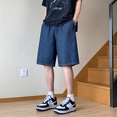 潮流百搭五分裤子男宽松直筒休闲中裤DK850-特批32，男装休闲裤，星座718-1