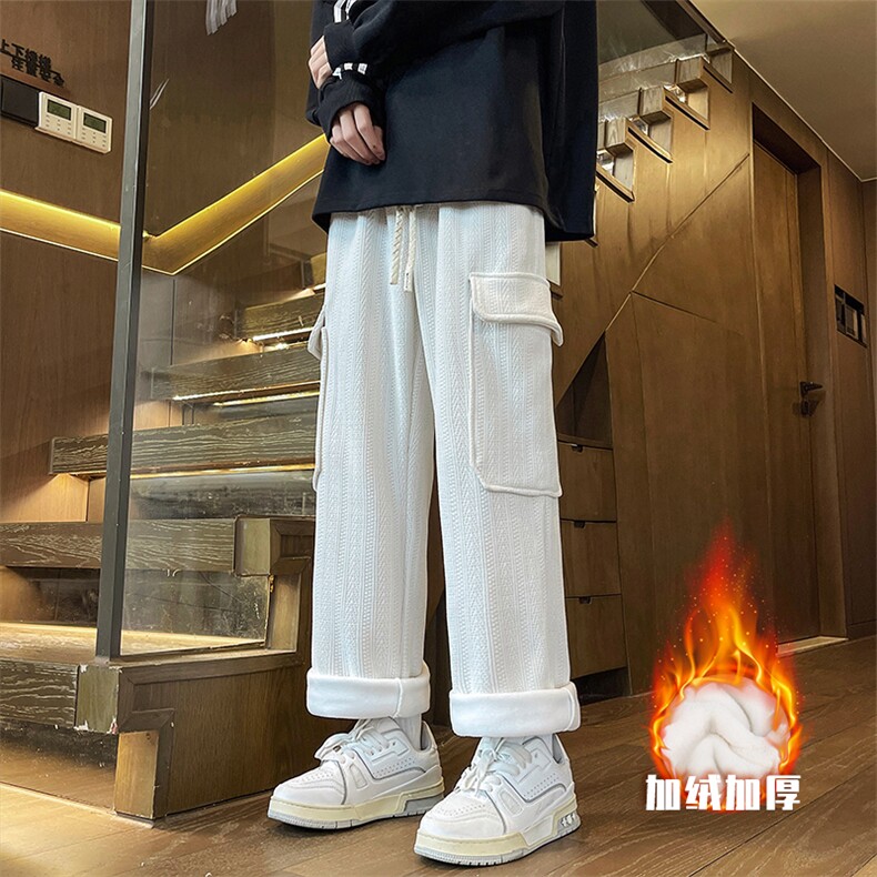 新款冬季雪尼尔麦穗纹棉裤加绒加厚工装裤K1255无差价特P4578,男装棉裤,星座906（原电商a316-1）