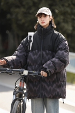 中性风秋冬2024新款立领加厚印花棉衣外套A436-5902-P98控价138，男装棉衣，电商A436