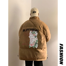 电商DSA028-MYC21P585P100冬季新款麂皮绒立领棉衣男控138，男装棉衣，电商A028
