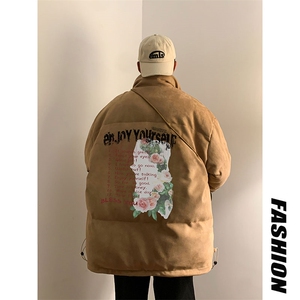 电商DSA028-MYC21P585 P100 冬季新款麂皮绒立领棉衣男控138图片