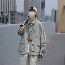 春装纯棉衬衫工装长袖衬衣男大码C30745，男装衬衫，电商C323