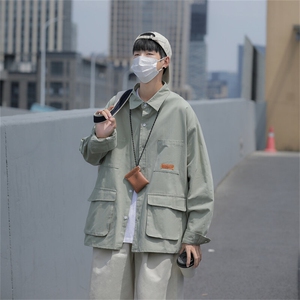 春装纯棉衬衫工装长袖衬衣男大码 C30745图片