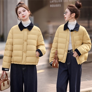 【现货现货】【数据好】轻薄羽绒服短款冬季2025新款90白鸭绒外套图片