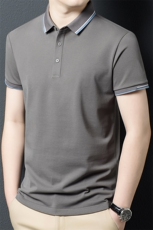 J-T5060男士2024年夏季新款百搭T恤男短袖商务休闲体恤男装，男装T恤，电商B360