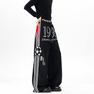 【现货】XZ1218 BKW33 特价P51美式撞色条纹双腰头抽绳卫裤休闲裤图片