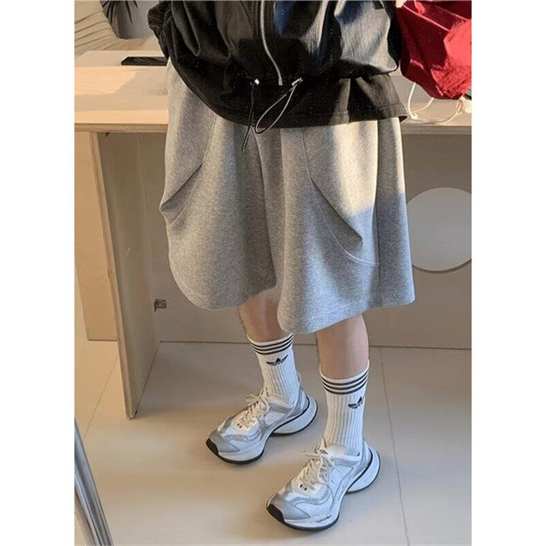 短裤男女2025初夏穿搭宽松廓形五分裤美式复古工装裤子KAD19，男装牛仔裤，星座1116A（原606A-3）