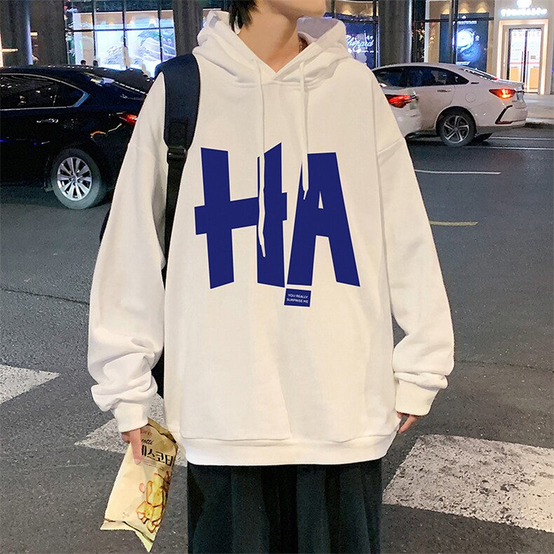 WY2258-P35纯棉连帽卫衣男大码运动帽衫宽松薄外套男,男装卫衣,电商A040