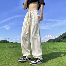 夏季宽松垂感运动卫裤高街ins潮牌休闲直筒长裤子男款K7120-P36，男装休闲裤，星座512-3