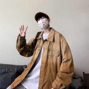 牛仔外套男春秋韩版潮流潮牌夹克男休闲百搭上衣服JK02078-P62图片
