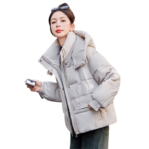 时尚保暖女款棉服 冬季新款面包服 宽松显瘦羽绒棉外套图片