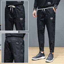 2021韩版潮流休闲裤男士潮牌束脚工装裤宽松运动长裤子男K703-P45，男装休闲裤，星座610（原A335）