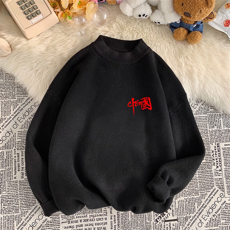 M18276-P45加绒款-P65半高领毛衣男士大码针织衫男毛线衣男,男装针织衫/毛衣,电商A040