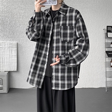 现货CS7143-P38特控65大码OVERSIZE轻薄透气全棉长袖衬衫，男装衬衫，电商D232