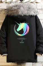 MM48138-P130冬季大毛领衣男士大码加厚袄男服砖墙，男装棉衣，电商A040A