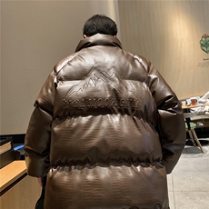 港风鳄鱼纹钢印字母设计棉衣大码潮流休闲棉衣男MY77728P128控168，男装棉衣，星座227-7