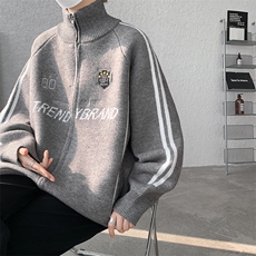 8XL-M超大码毛衣棒球服外套男针织衫开衫赛车夹克男MY1220-P118，男装针织衫/毛衣，电商D206-1