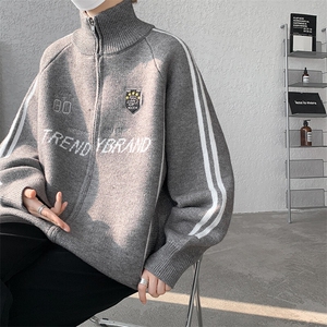 8XL-M超大码毛衣棒球服外套男针织衫开衫赛车夹克男MY1220-P118图片