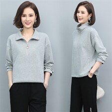 长期现货，女士卫衣春秋款2022年新款宽松时尚秋冬减龄长袖上衣潮，女装卫衣/绒衫，涵誉