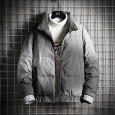 冬季短款羽绒服男渐变保暖外套80%白鸭绒A313-Y9910-P175控价268，男装羽绒服，电商A313