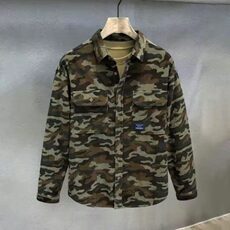 美式复古做旧迷彩衬衫男街头宽松休闲工装衬衣夹克外套男Z08/P48，男装衬衫，星座506B