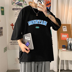 Q11231-P30春夏季七分袖t恤男大码五分袖男短袖中袖，男装T恤，电商A040