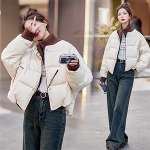 时尚保暖女款白鸭绒短款羽绒服 冬季新款宽松显瘦外套图片
