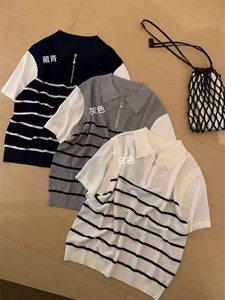 高档夏季新款t恤女短袖圆领宽松休闲正肩穿搭简约洋气小众ins图片