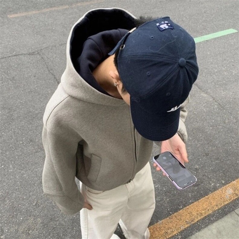 抖音得物高品质二开25秋冬美式重磅宽松结构双面连帽卫衣外套W68,男装卫衣,电商A486
