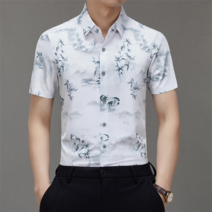 BGW-K425160夏季新款男士短袖衬衣百搭衬衫商务时尚男装图片