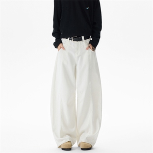 秋季新款美式高街弯刀阔腿裤潮流休闲小众复古 5Q4047-TP4588图片