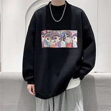 半高领毛衣男士大码针织衫男毛线衣男M18250-P45加绒款-P65，男装针织衫/毛衣，电商A040