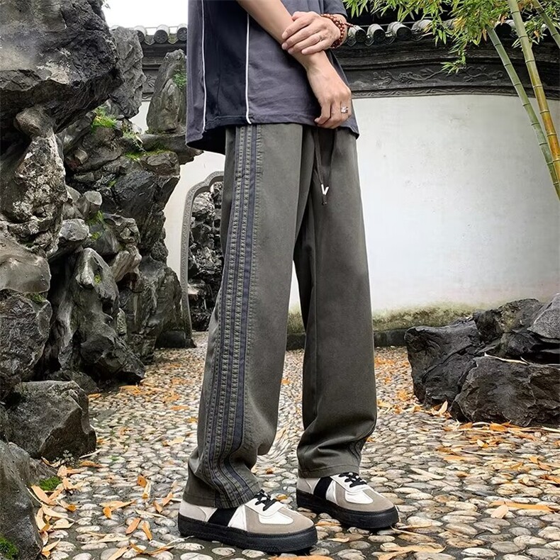 三条杠冲锋裤子男春秋美式户外机能防水登山裤子ID48-P39,男装休闲裤,星座1109-3