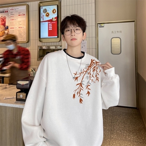 ！圆领卫衣男装港风长袖t恤男外套男 WY503-特P23图片