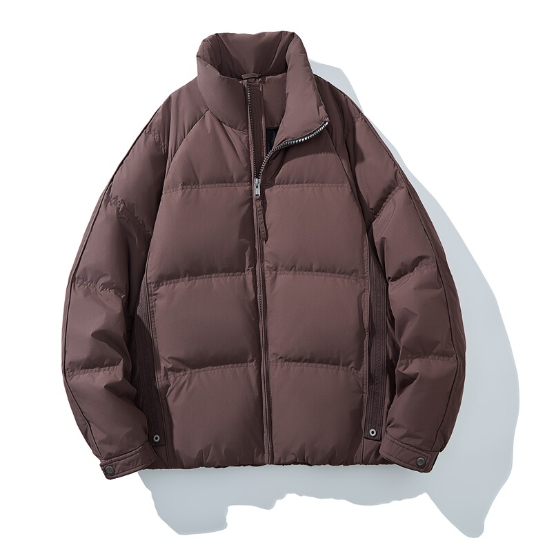 男士短款立领纯色羽绒服外套 D213-M301-P270图片